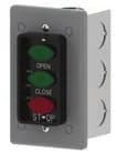 Manaras Manaras STATION086 Push-button control station – Flush-mount, three button — Controls & Control Boards, Controls & boards