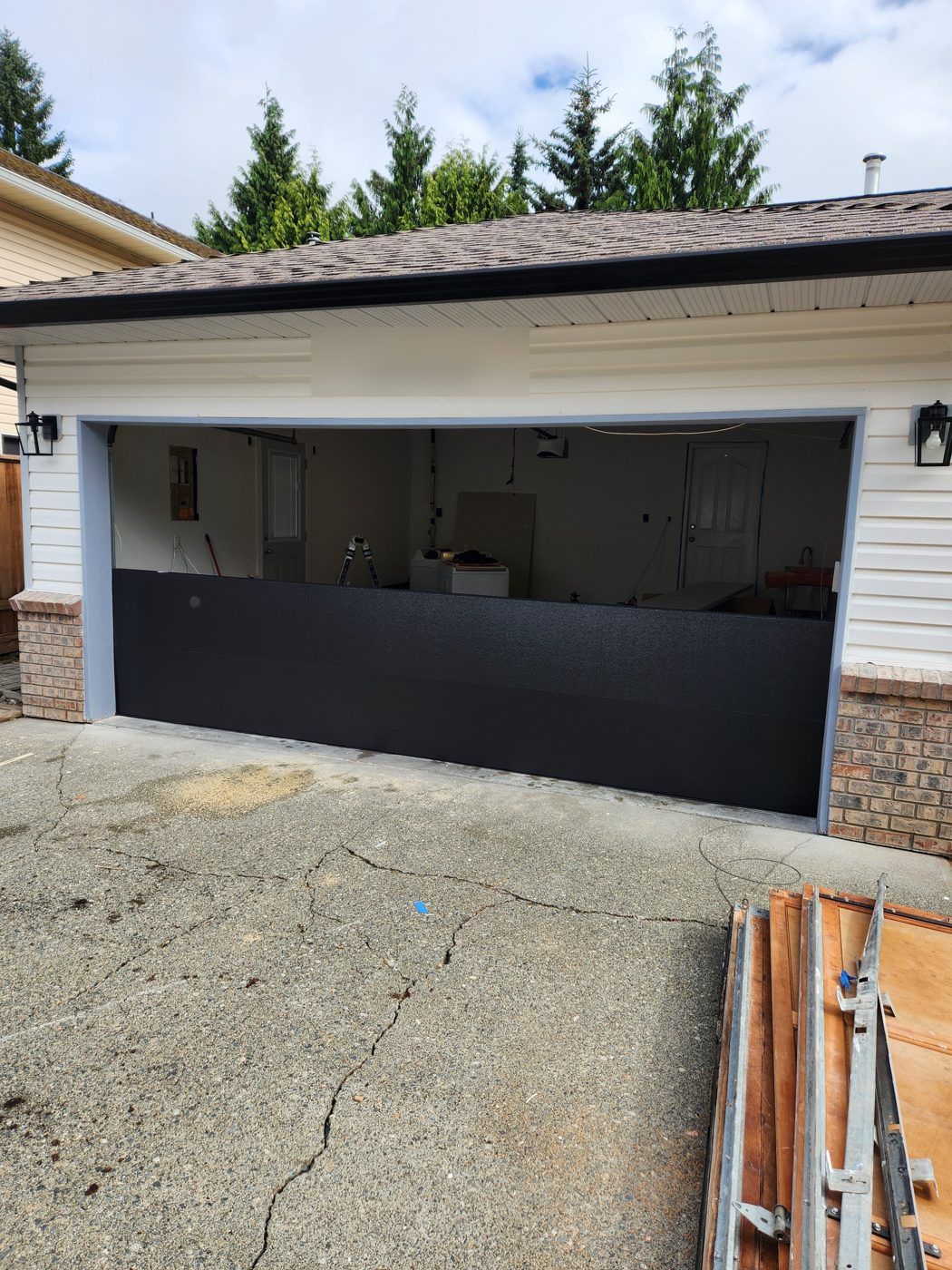 Newly installed garage door on a Metro Vancouver home — Up and Down Garage Doors