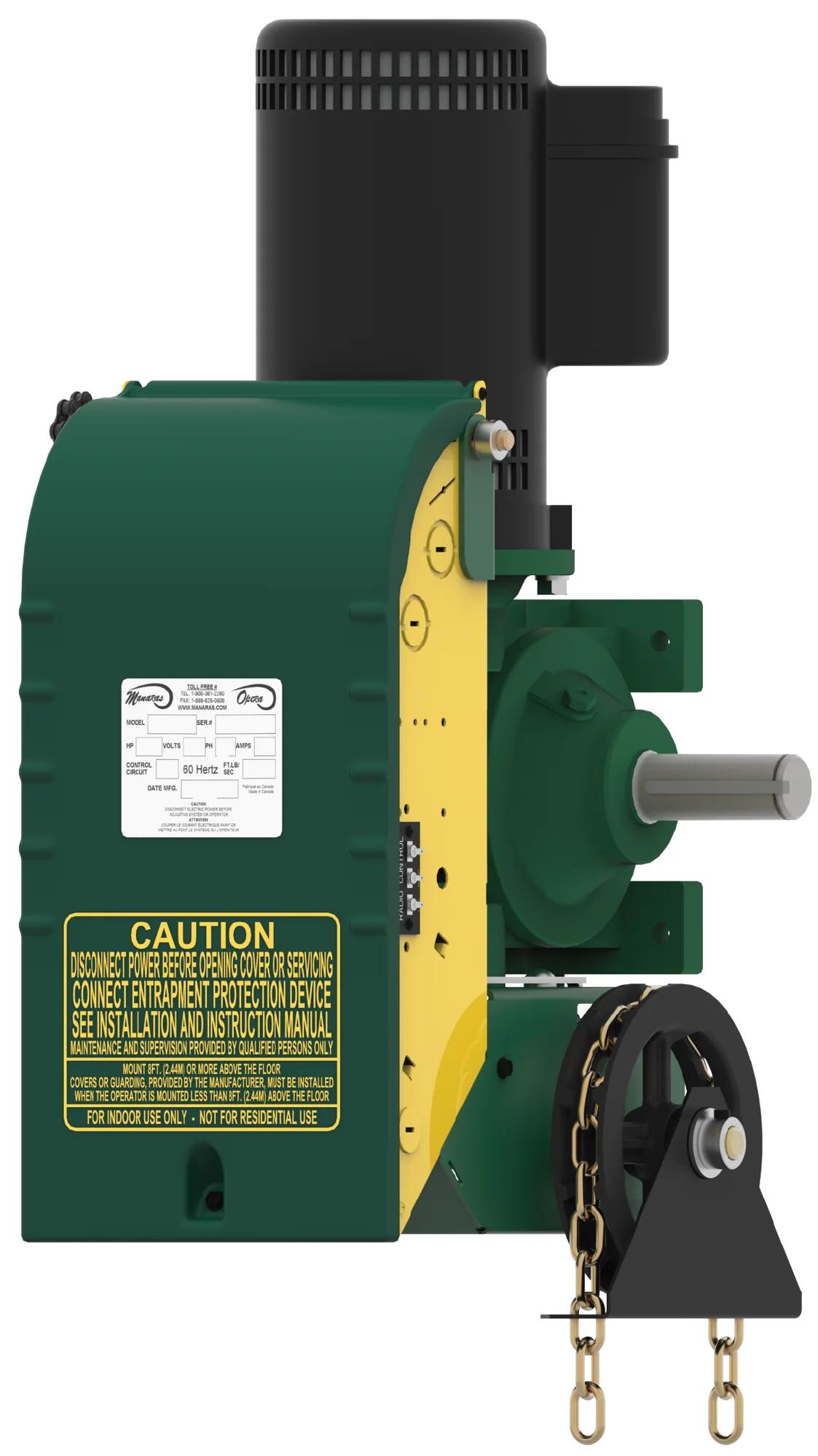 Manaras Manaras-Opera OGH (Opera-GH) Heavy-Duty Industrial Gearhead Operator — Jackshaft operators, Door operators