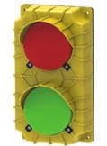 Manaras Manaras TRAFFIC036A Traffic light – Red and green LED 4-1/4'' traffic lights — Traffic lights, beacons & horns, Accessories