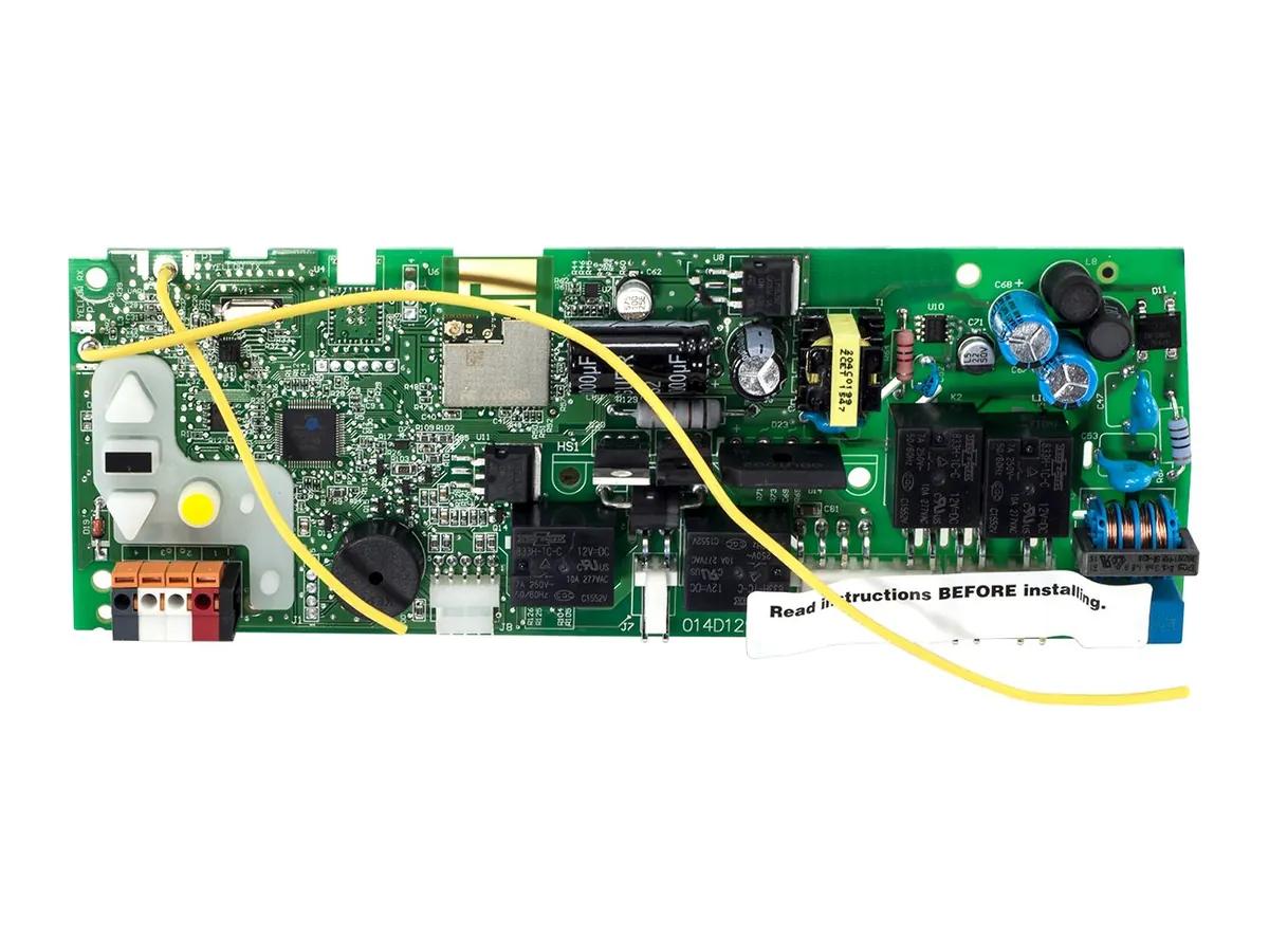 LiftMaster opener parts, a DC logic board as sold for replacement