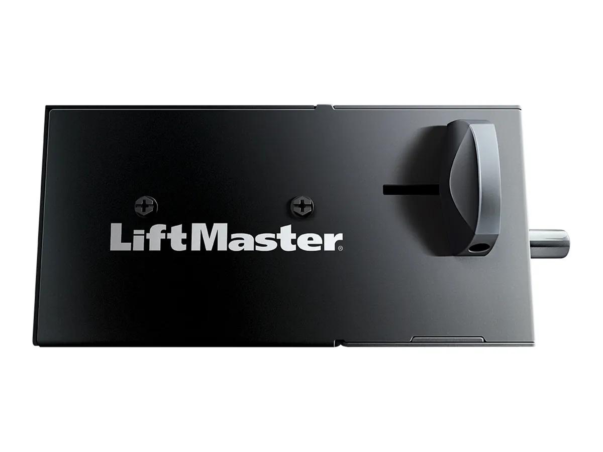 LiftMaster 841LM automatic garage door lock that bolts to the door track