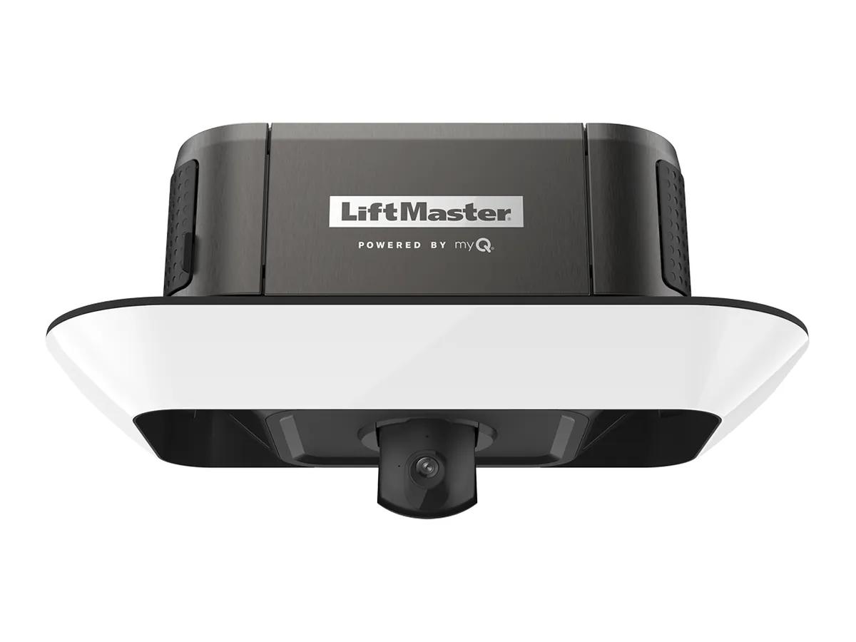 LiftMaster 87504-267 belt drive opener with camera and LED light ring, manufacturer photo