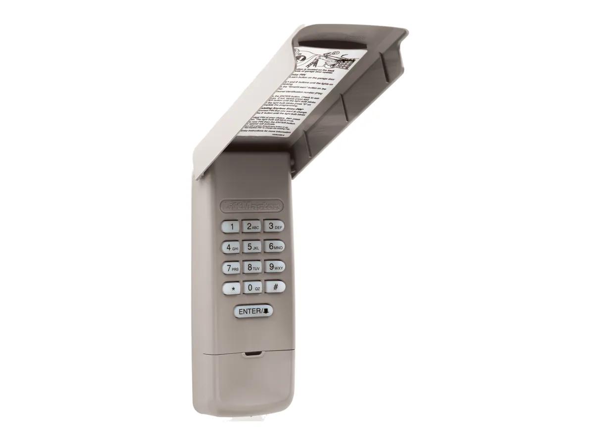 LiftMaster 878MAX wireless keyless entry keypad with flip cover, manufacturer photo