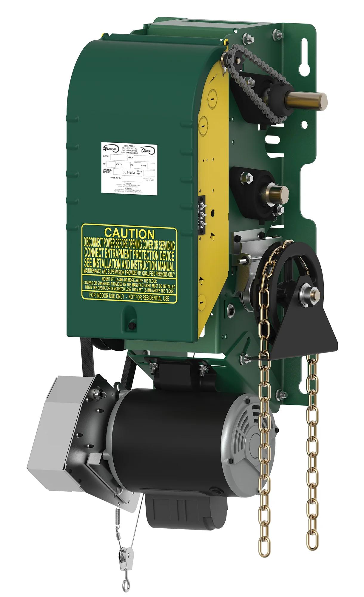 Manaras Manaras MSJ Ultra Heavy-Duty Industrial Jackshaft Operator with Solenoid Brake — Hoist operators, Door operators