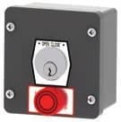 Manaras Manaras KEYSWITCH019 Key switch – Single key, open / close with stop button — Controls & Control Boards, Controls & boards