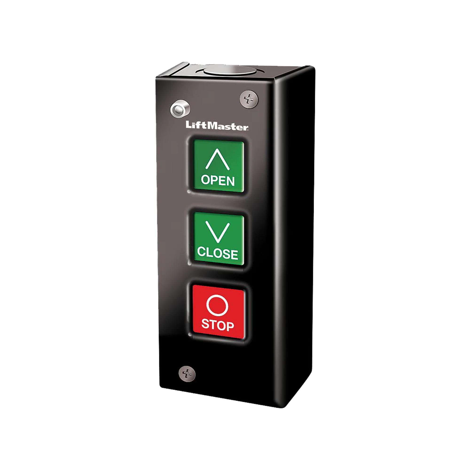 LiftMaster 3-Button Indoor Surface Mount Station (NEMA 1), model 02-103L — Garage Door Wall Controls, Wall controls