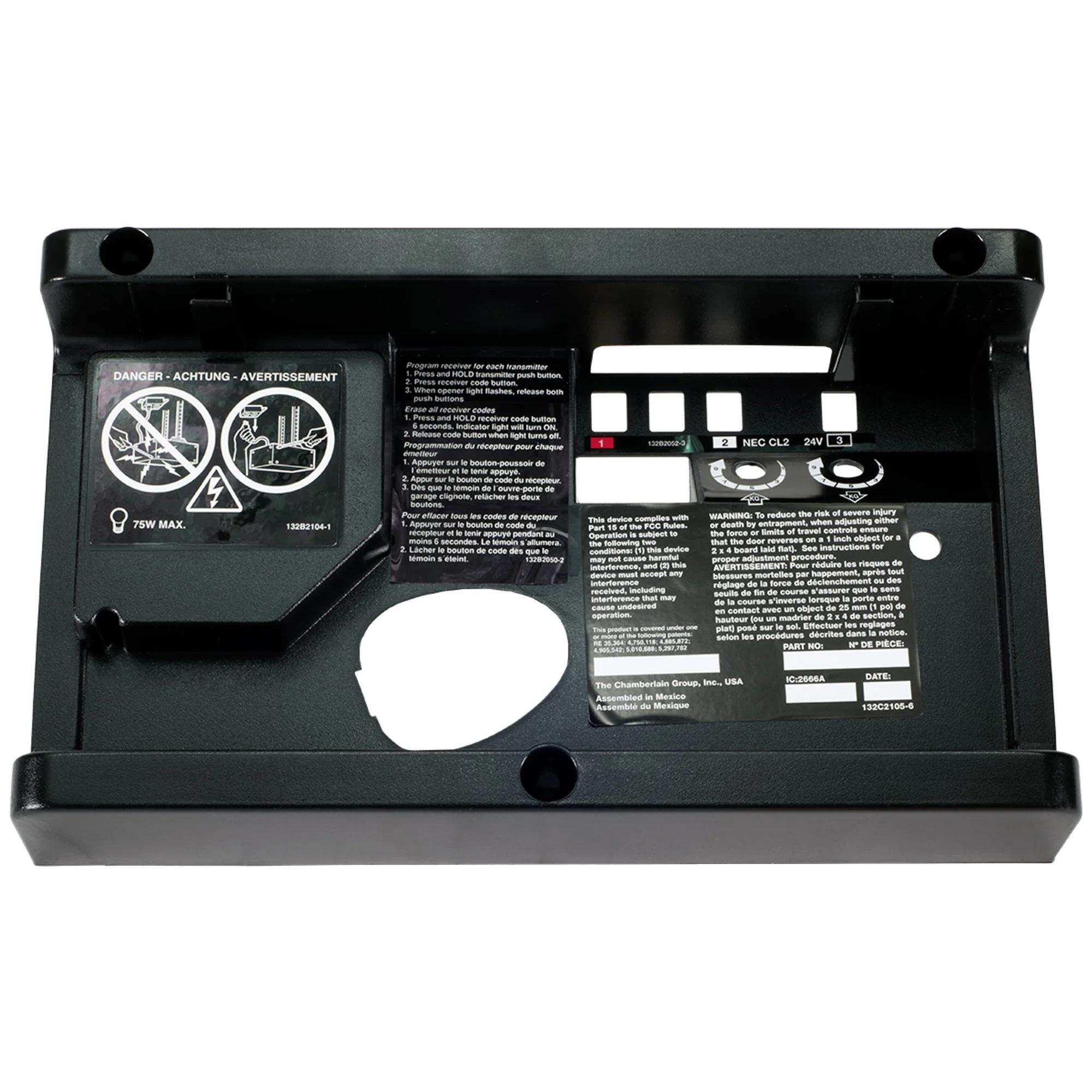 LiftMaster END PANEL, model 041A3673-1 — Light covers & end panels, Replacement parts