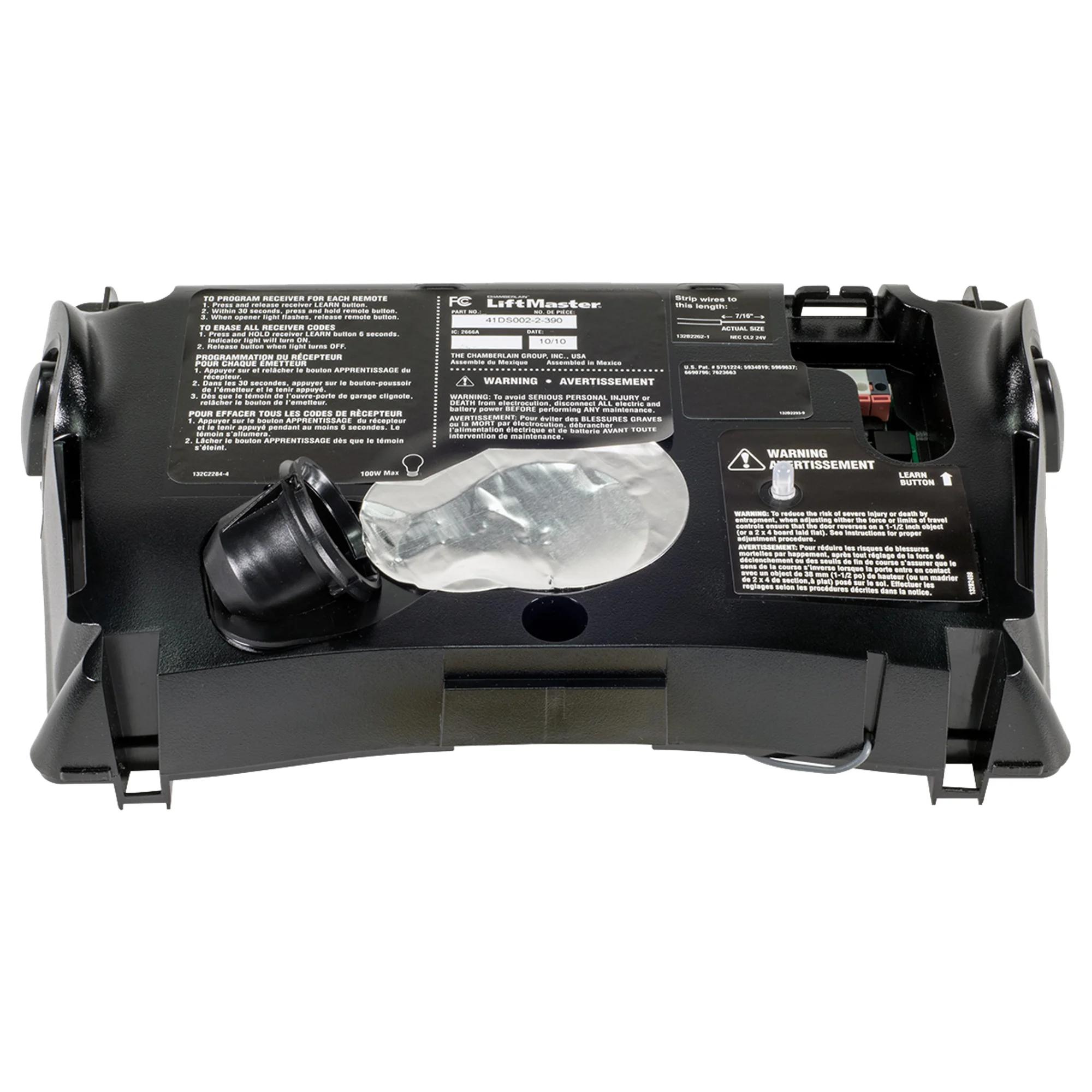LiftMaster RECEIVER LOGIC BOARD, 390MHz, model 041DS002-2-390 — Logic boards & control boards, Replacement parts