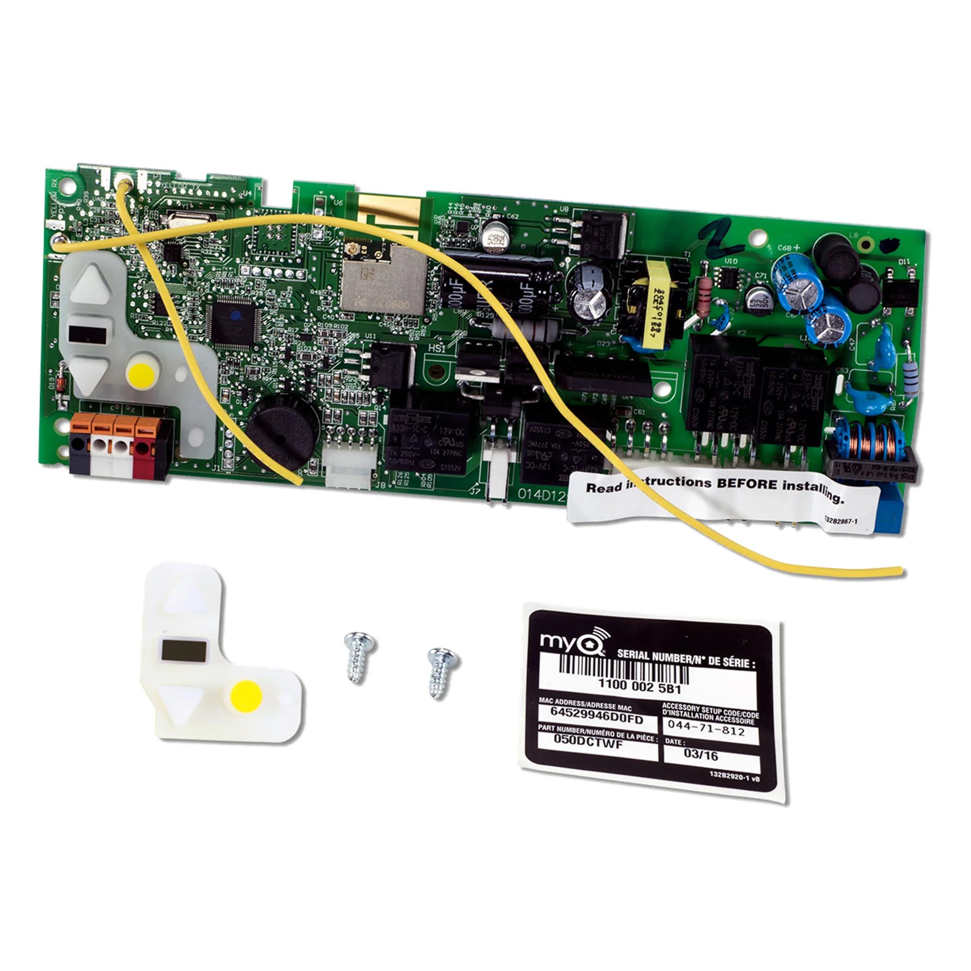 LiftMaster RECEIVER LOGIC BOARD, DC, WiFi®, model 050DCTWF — Logic boards & control boards, Replacement parts