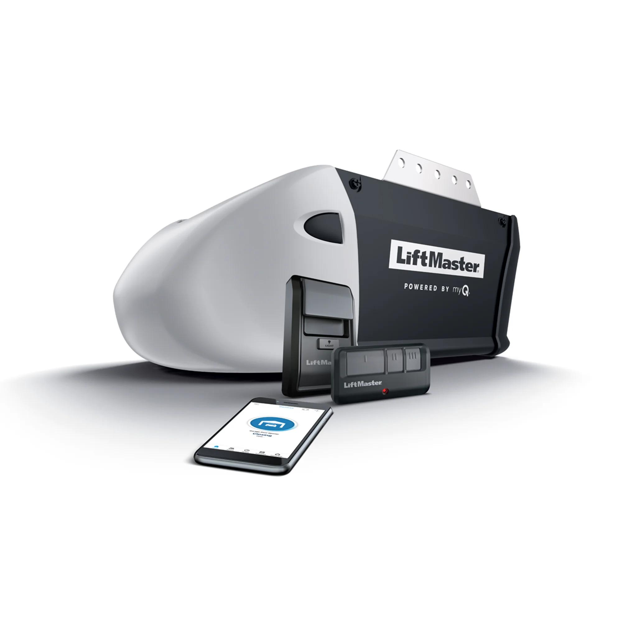 LiftMaster ½ HP AC Belt Drive Wi-Fi Garage Door Opener, model 81550MC — Belt-drive openers, Residential openers
