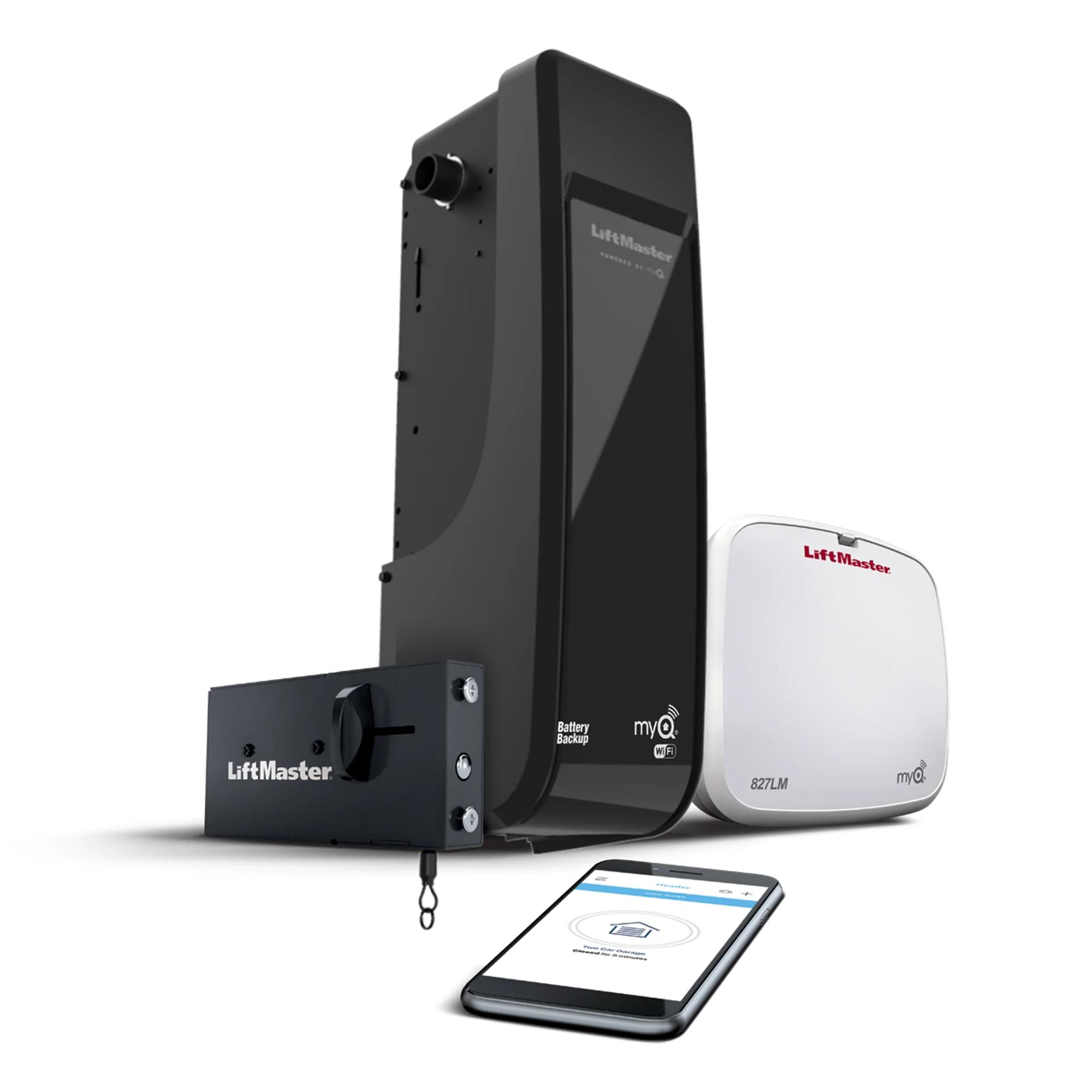 LiftMaster Premium Series DC Battery Backup Wall Mount Wi-Fi Garage Door Opener, model 98022MC — Wall-mount openers, Residential openers