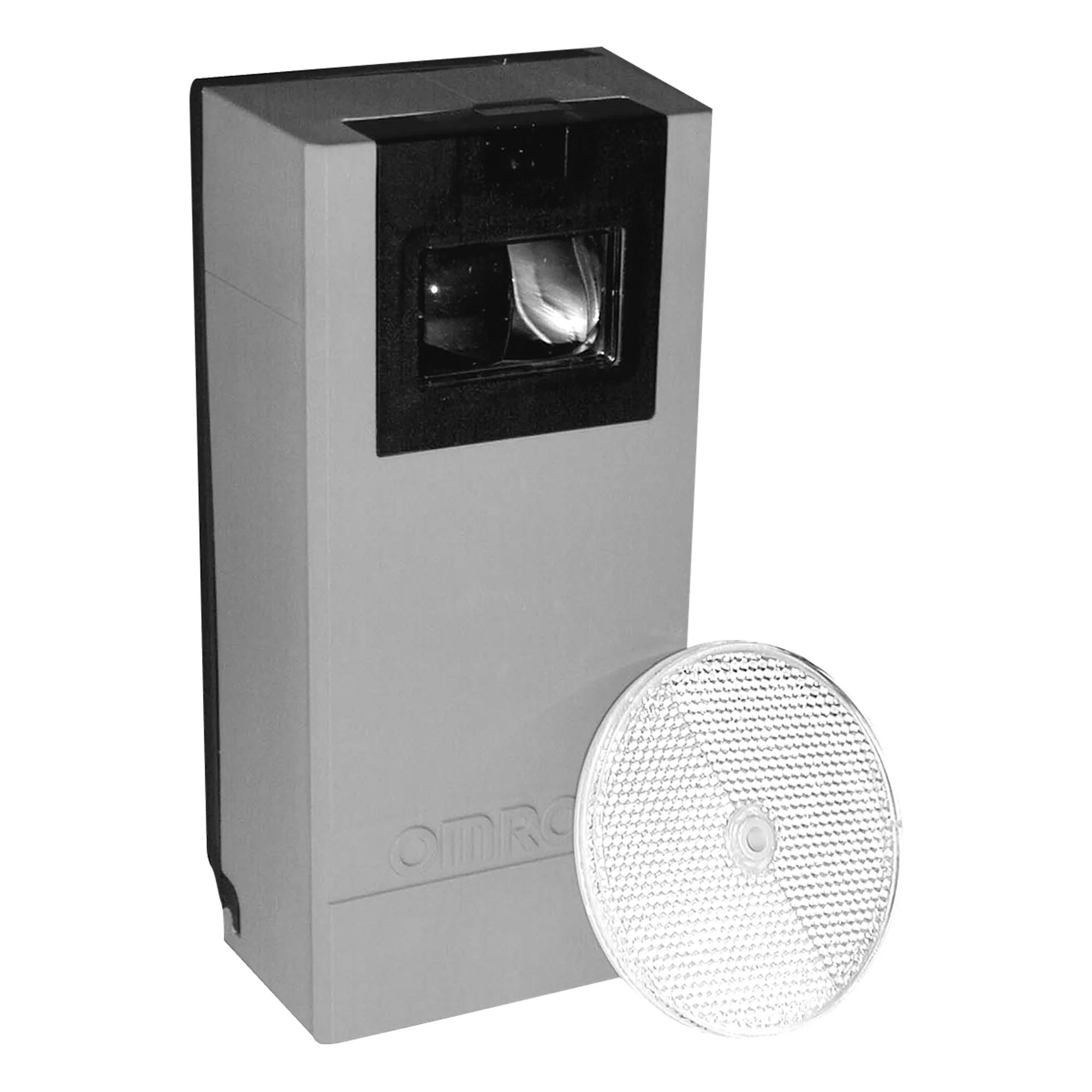 LiftMaster Heavy-Duty Non-Monitored Retro-Reflective Photo Eye, model AOMRON — Garage Door Safety Sensors, Safety & sensors