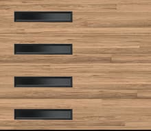 Amarr Northwoods garage door in Vancouver, BC — Up and Down Garage Doors