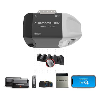 Chamberlain B2211TMC garage door opener in Vancouver, BC โ Up and Down Garage Doors