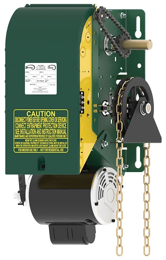 Manaras Manaras-Opera OPH (Opera-H) Heavy-Duty Commercial Jackshaft Operator with Hoist-a-Matic — Hoist operators, Door operators