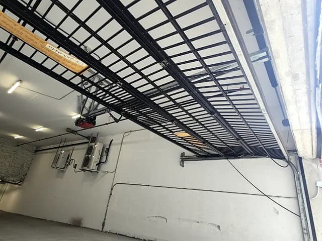 Parkade security gate from below