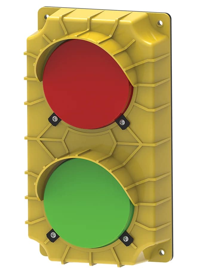 Manaras Manaras TRAFFIC036A Traffic light – Red and green LED 4-1/4'' traffic lights — photo 2