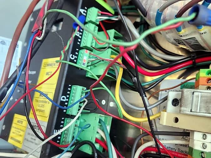 Operator logic board repair — real Up & Down job