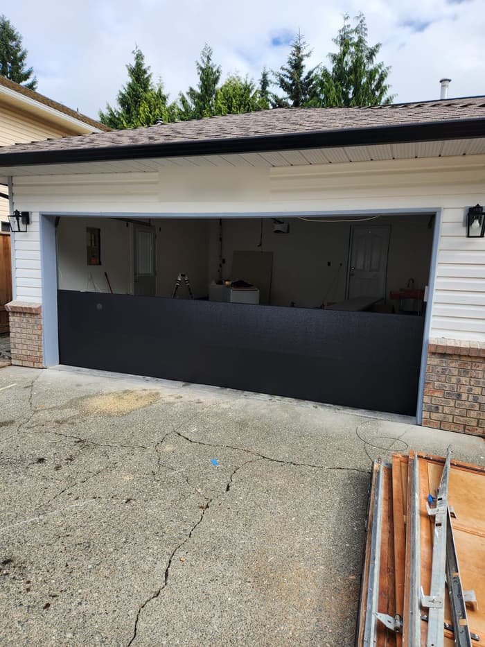 Newly installed garage door on a Metro Vancouver home — Up and Down Garage Doors