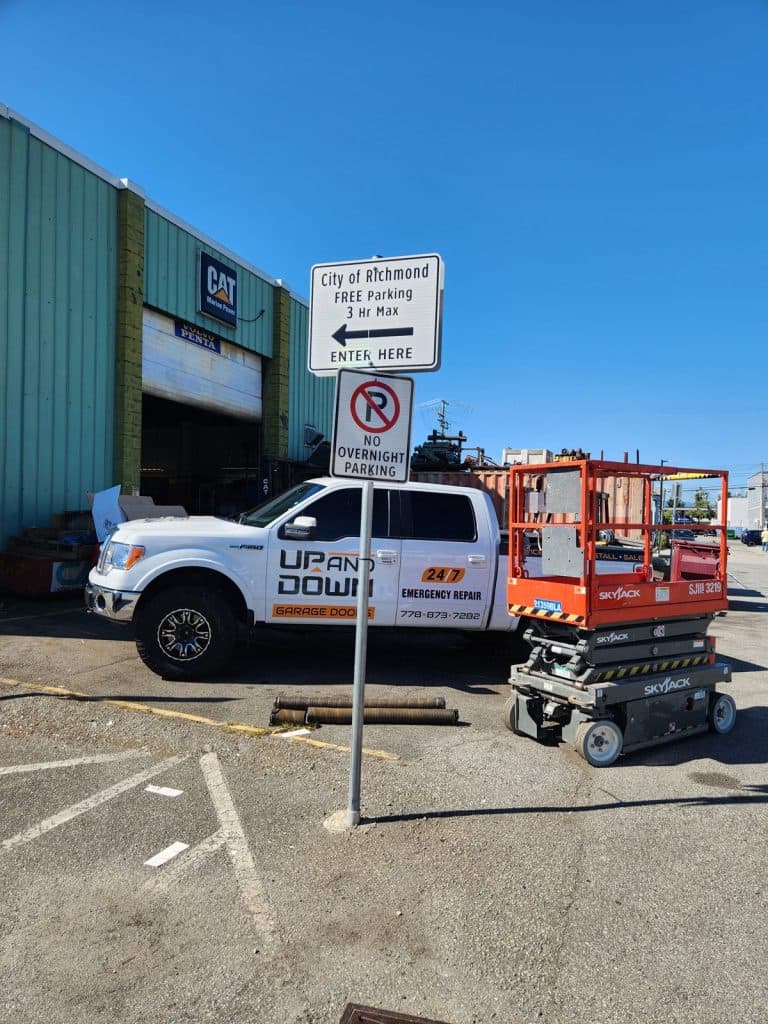 Two Days at a Richmond Warehouse: Commercial Door Service by Scissor Lift