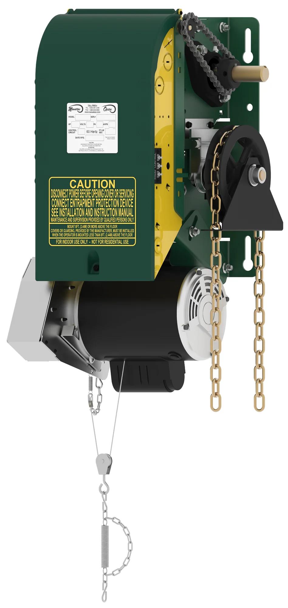 Manaras Manaras-Opera OSH (Opera-SH) Heavy-Duty Industrial Jackshaft Operator with Solenoid Brake — Hoist operators, Door operators