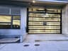 Full-view glass garage door